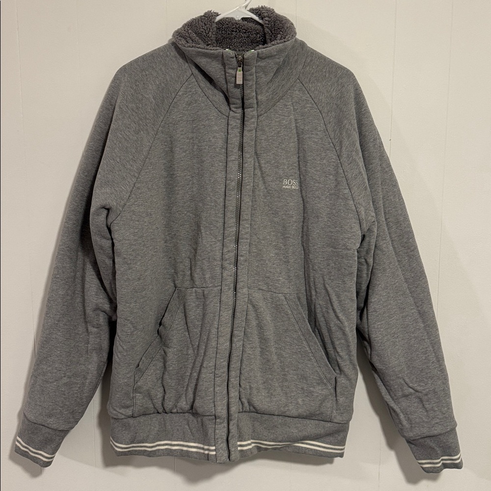 Boss Plush Gray Jacket